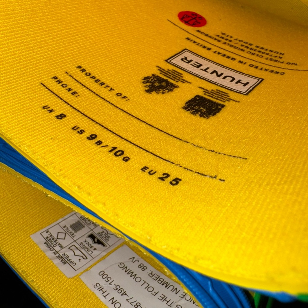 Hunter Kids First Vibrant Yellow Rain Boot - Picture 5 of 6